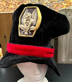 Oversized Velvet Gargoyle Top Hat