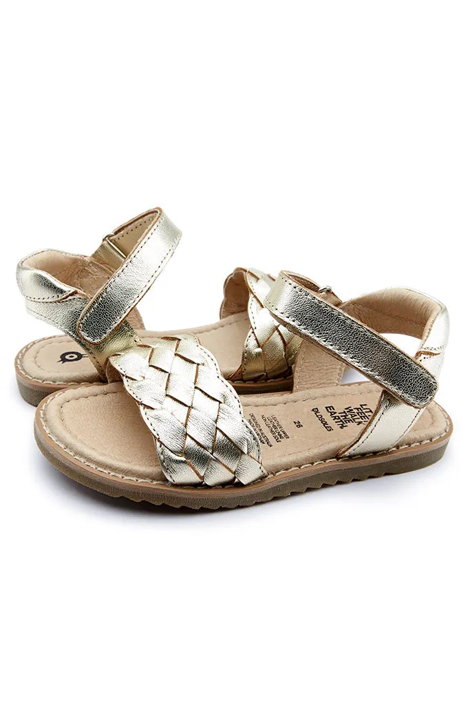 Puffy Sandals - Gold