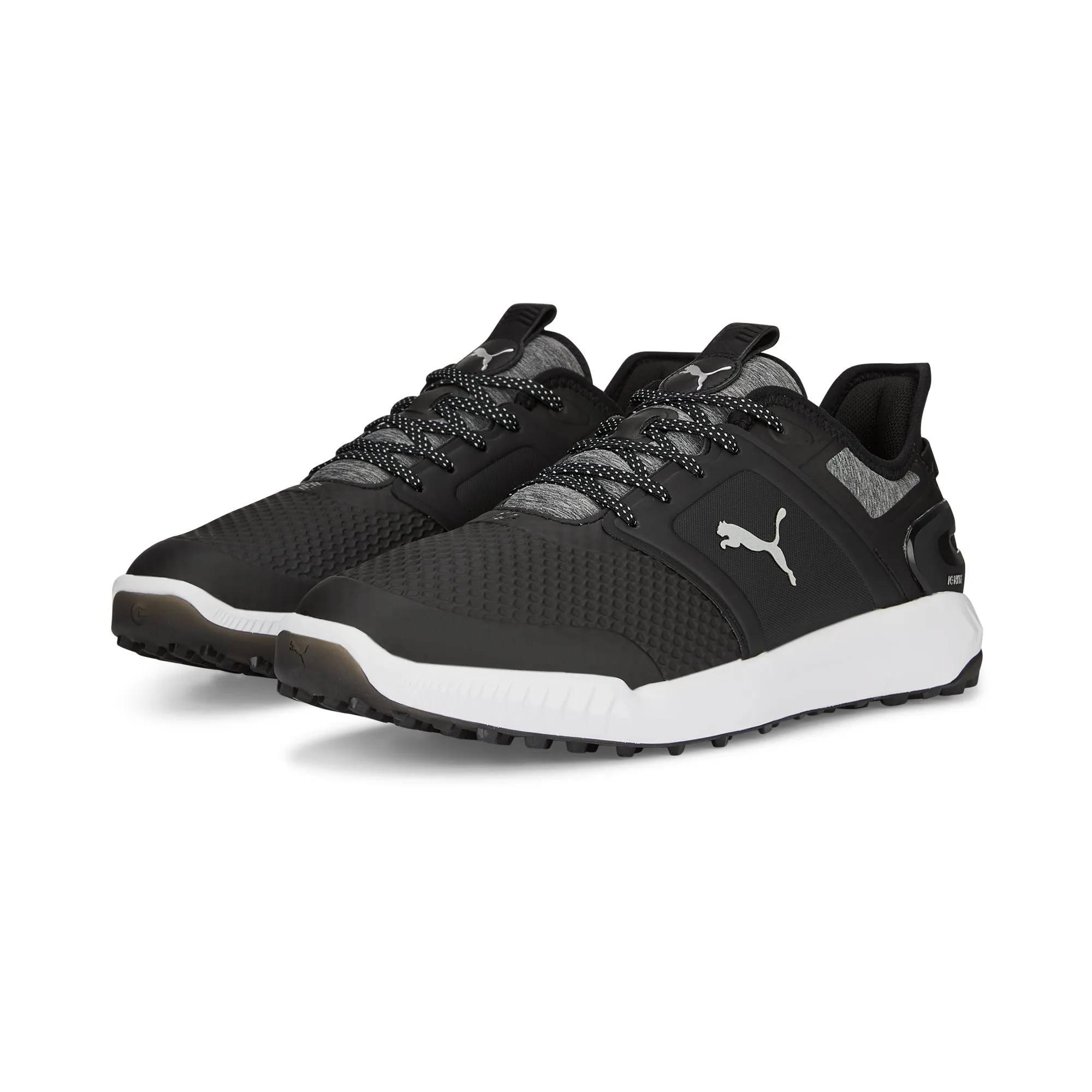 Puma Men's Ignite Elevate Wide Spikeless Golf Shoes - Black/Silver