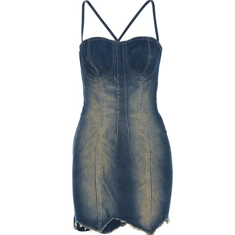 "Denim Summer" Slim Dress