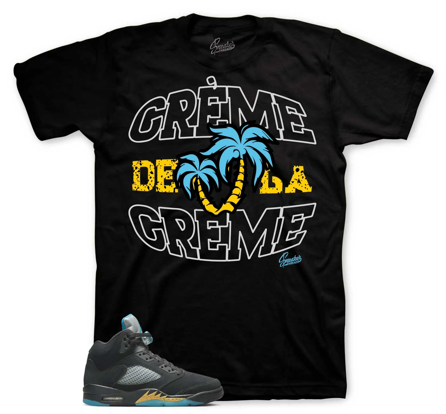 Retro 5 Aqua Creme Shirt