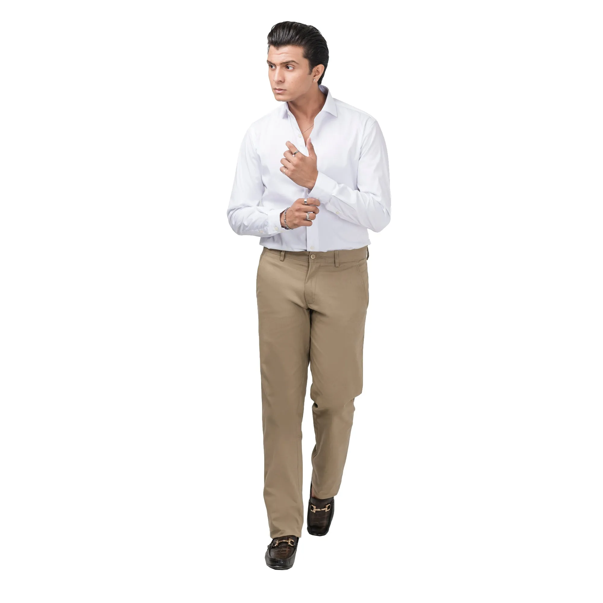 Slim Fit Beige Chinos