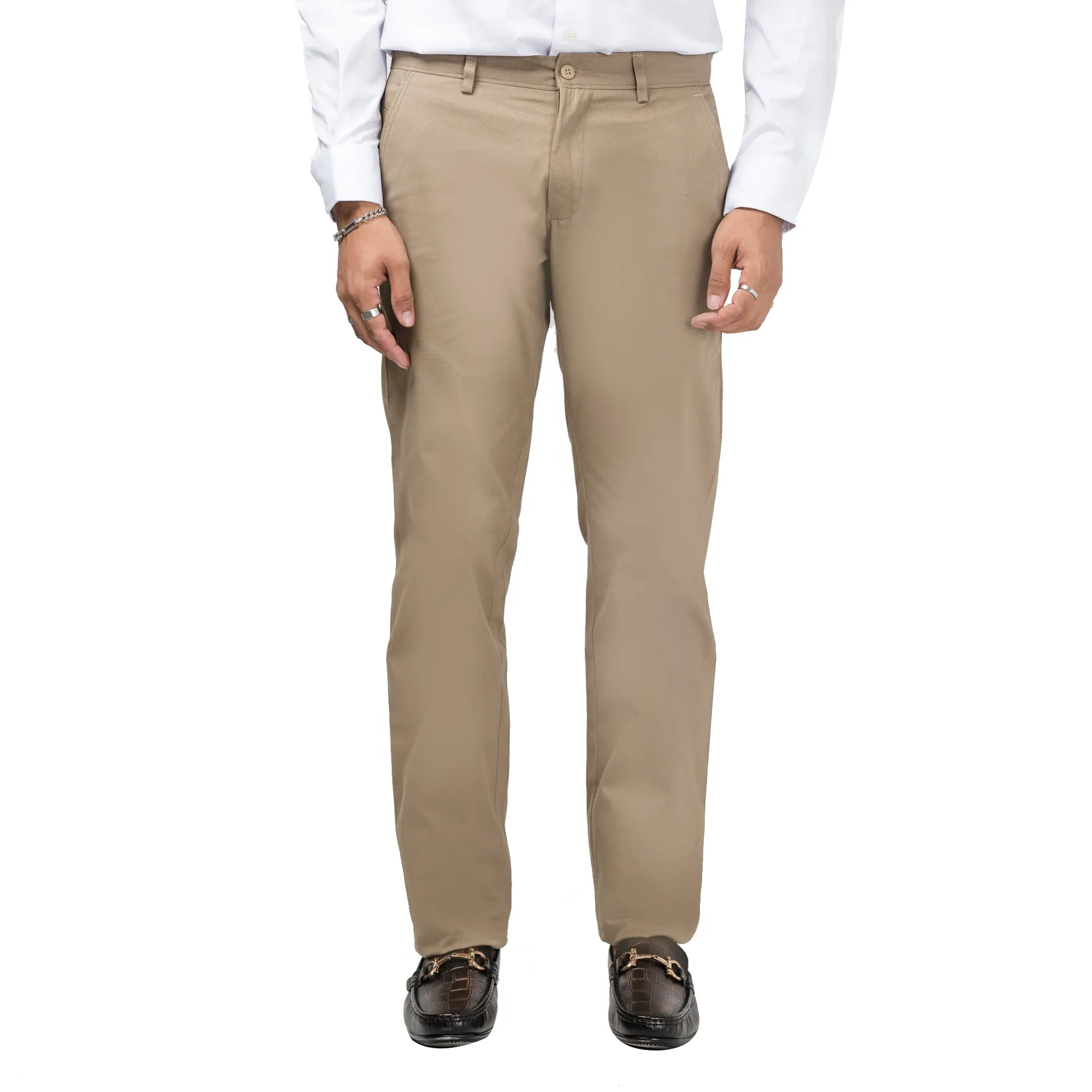 Slim Fit Beige Chinos