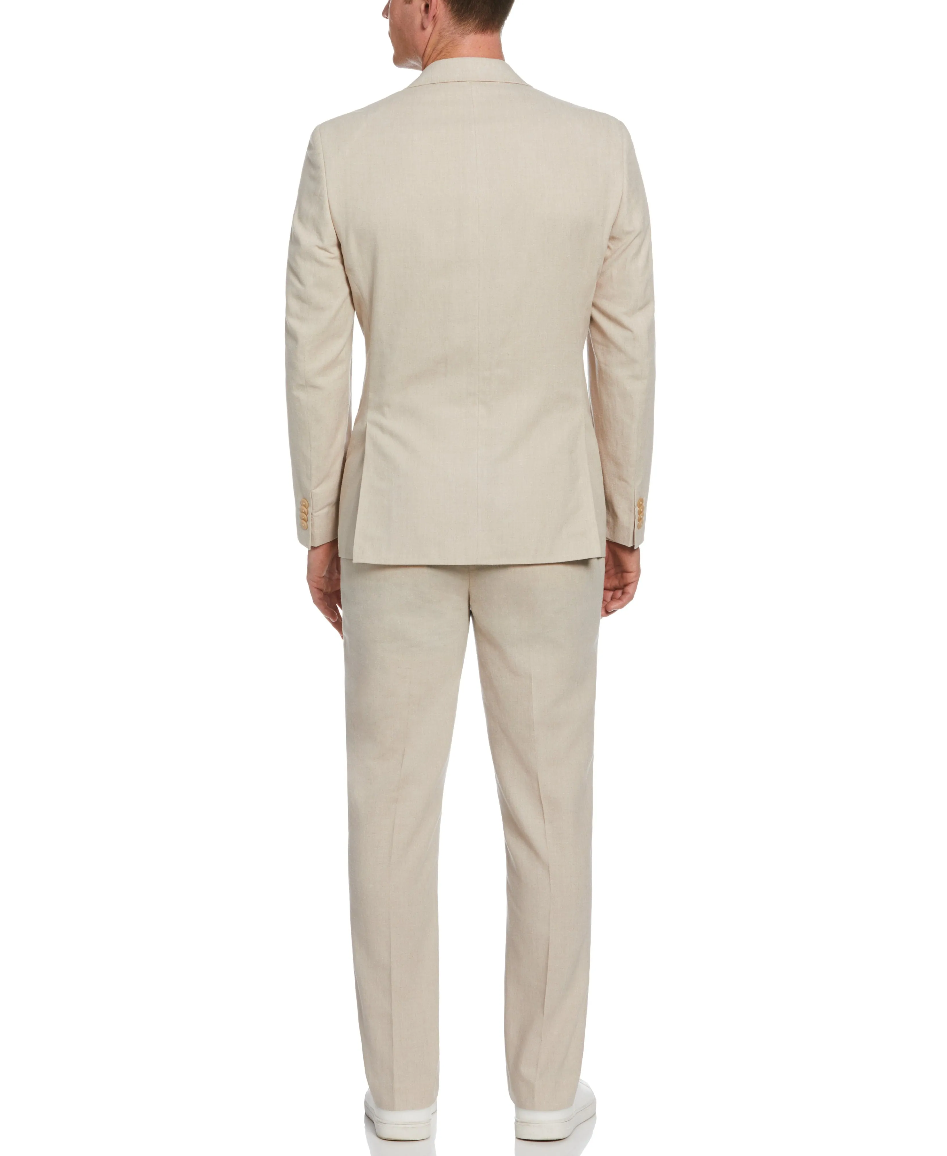 Slim Fit Linen Blend Suit Jacket