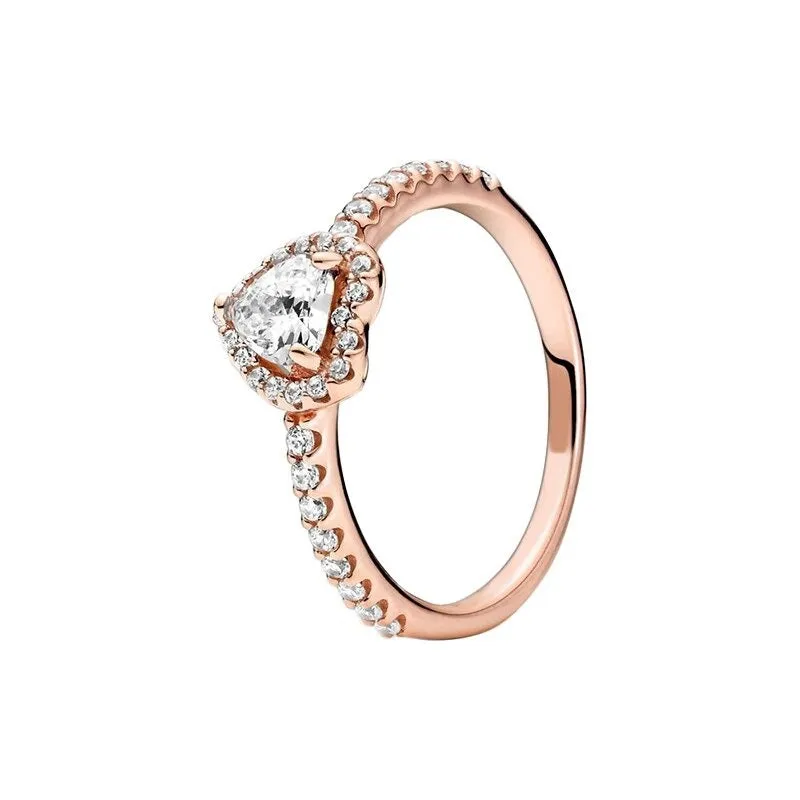 Sterling Silver Zircon Sparkling Stylish Wedding Ring For Women