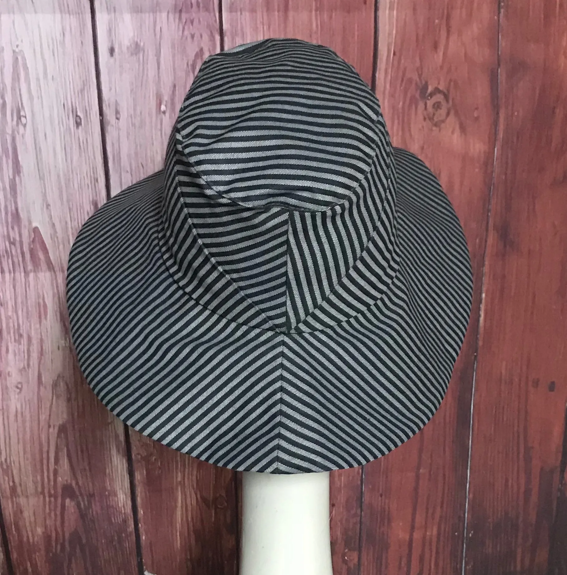 Striped Wide Brim Hat