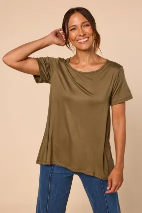 Swing Tee in Khaki