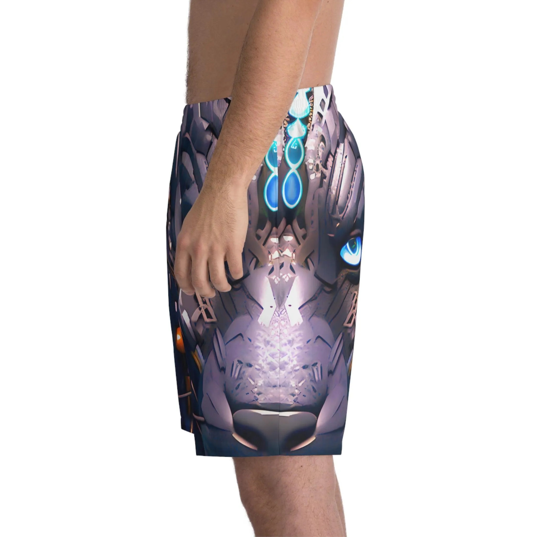 The Jeweled Jaguar Jungle Beach Shorts