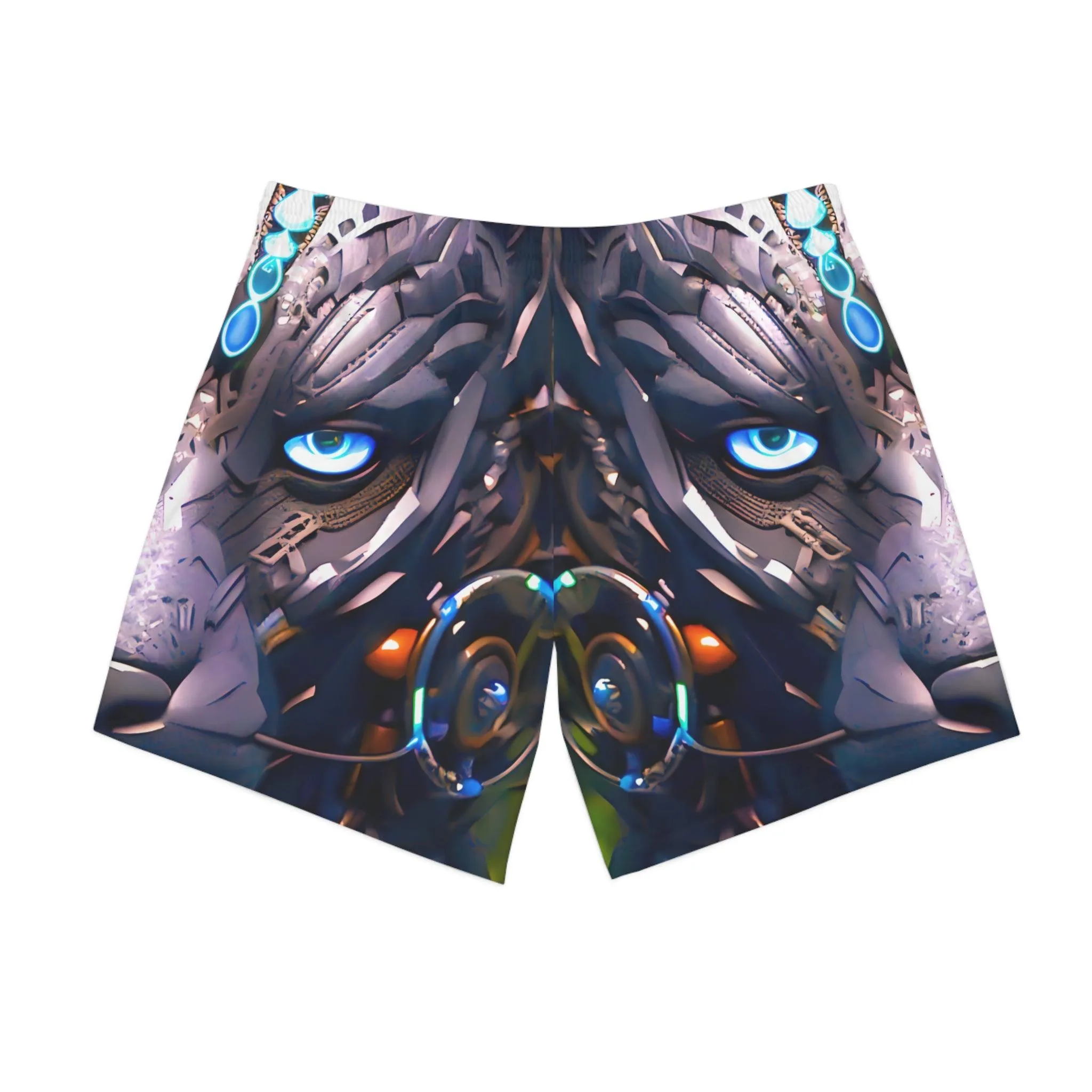 The Jeweled Jaguar Jungle Beach Shorts