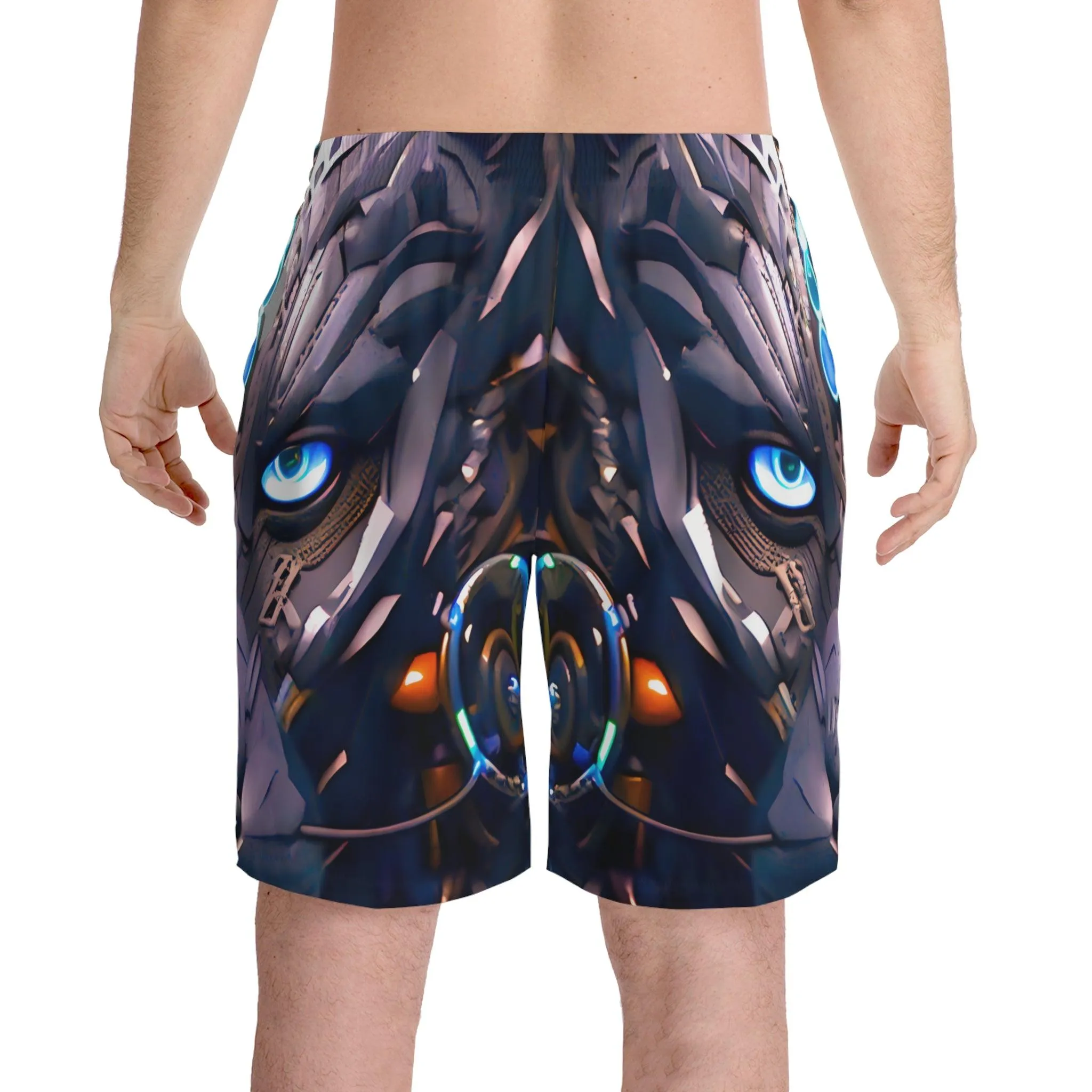 The Jeweled Jaguar Jungle Beach Shorts