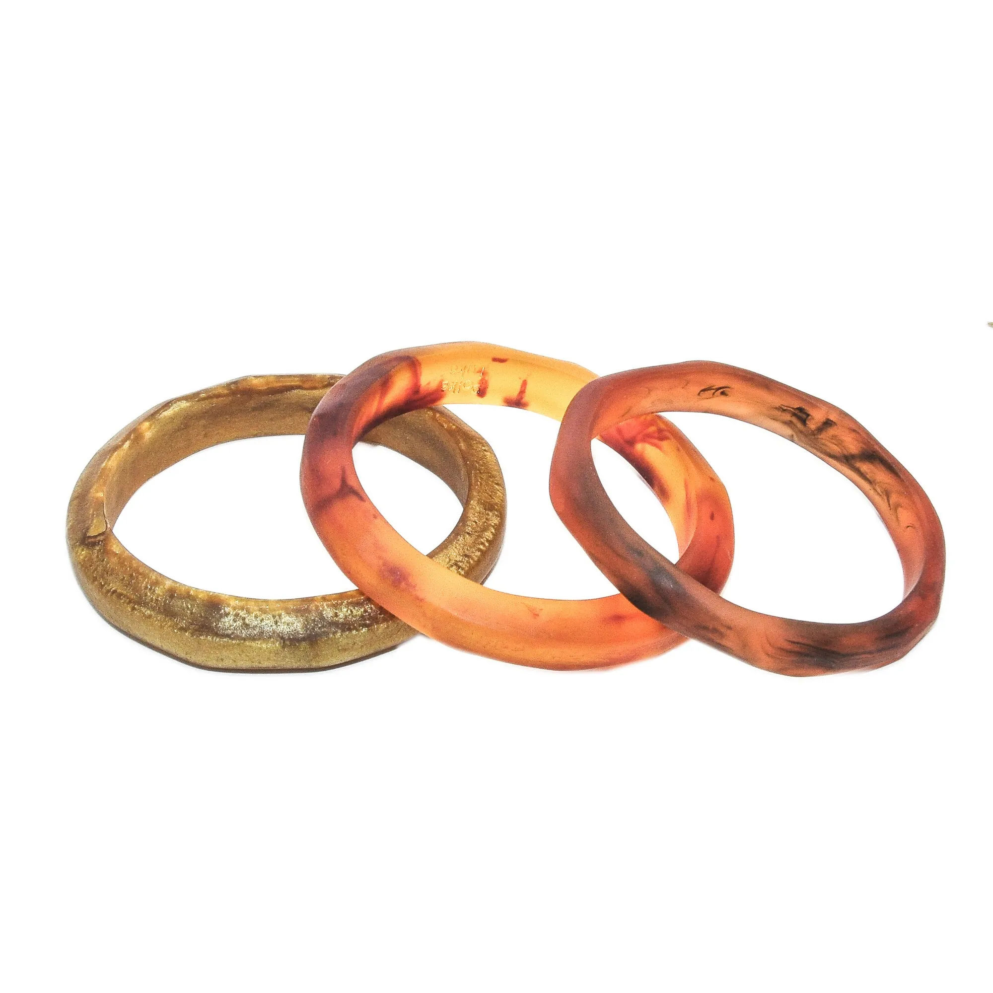 The Traveller Triple Resin Bangle Set