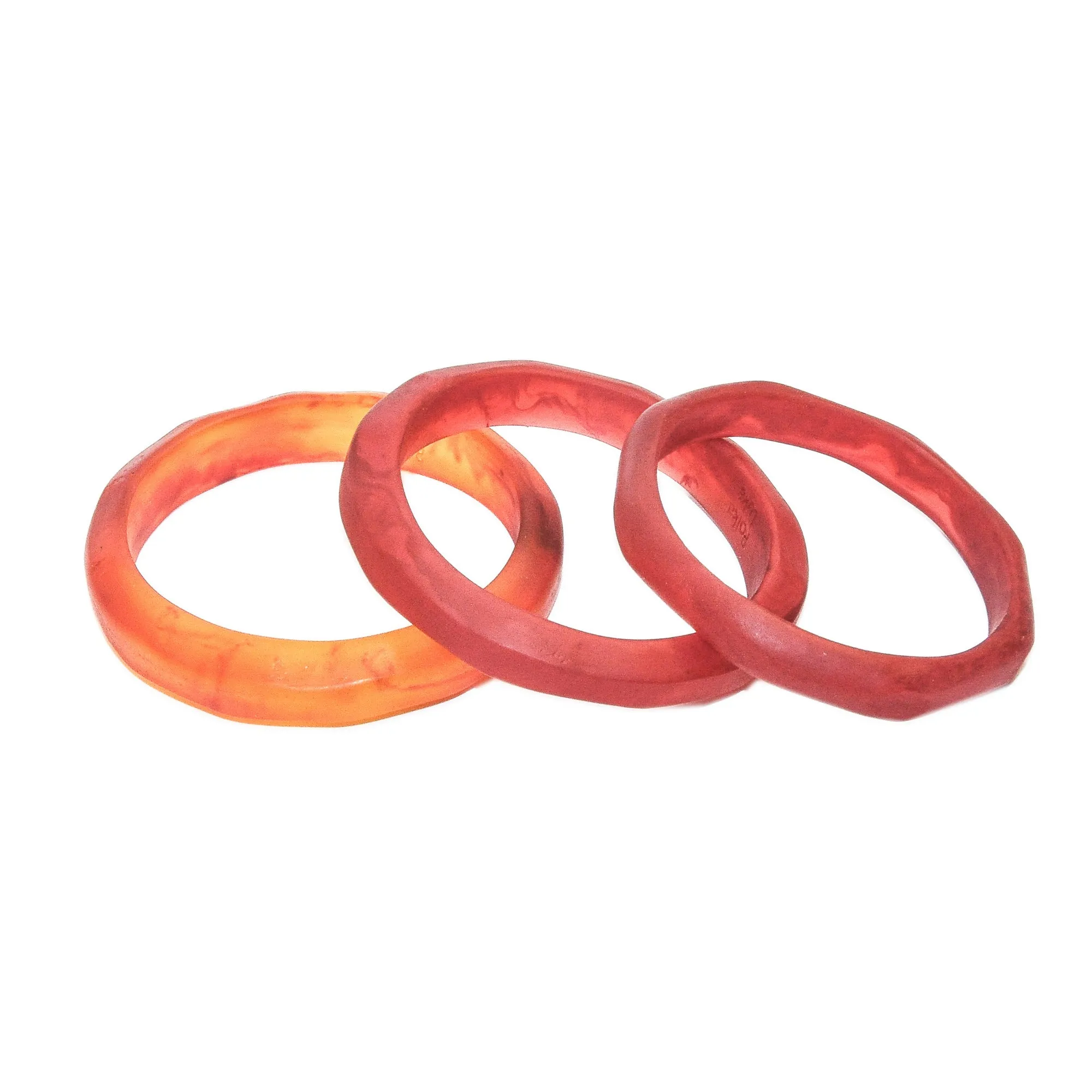 The Traveller Triple Resin Bangle Set