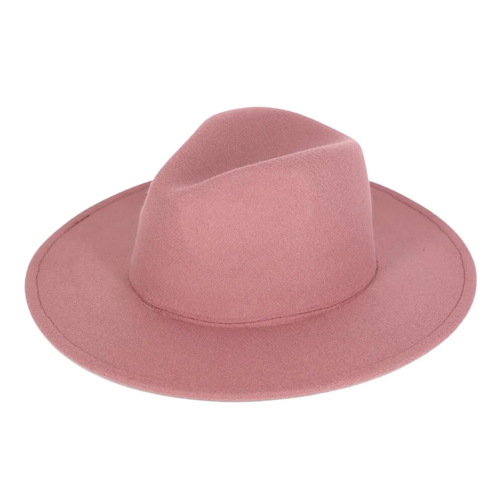 Trendy Solid Panama Hat