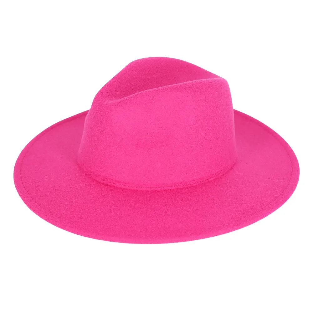 Trendy Solid Panama Hat