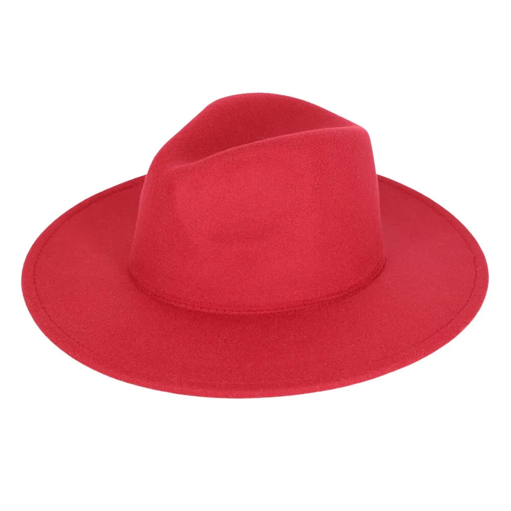 Trendy Solid Panama Hat