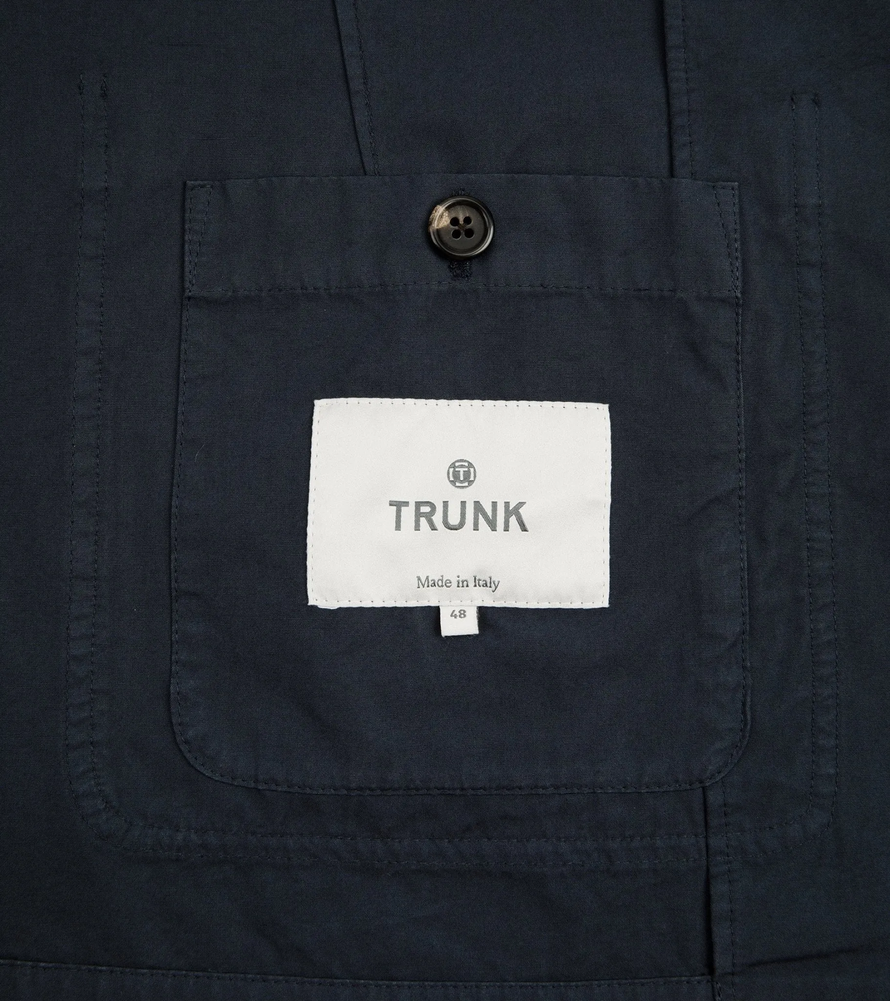 Trunk Culcross Cotton Poplin Jacket: Navy