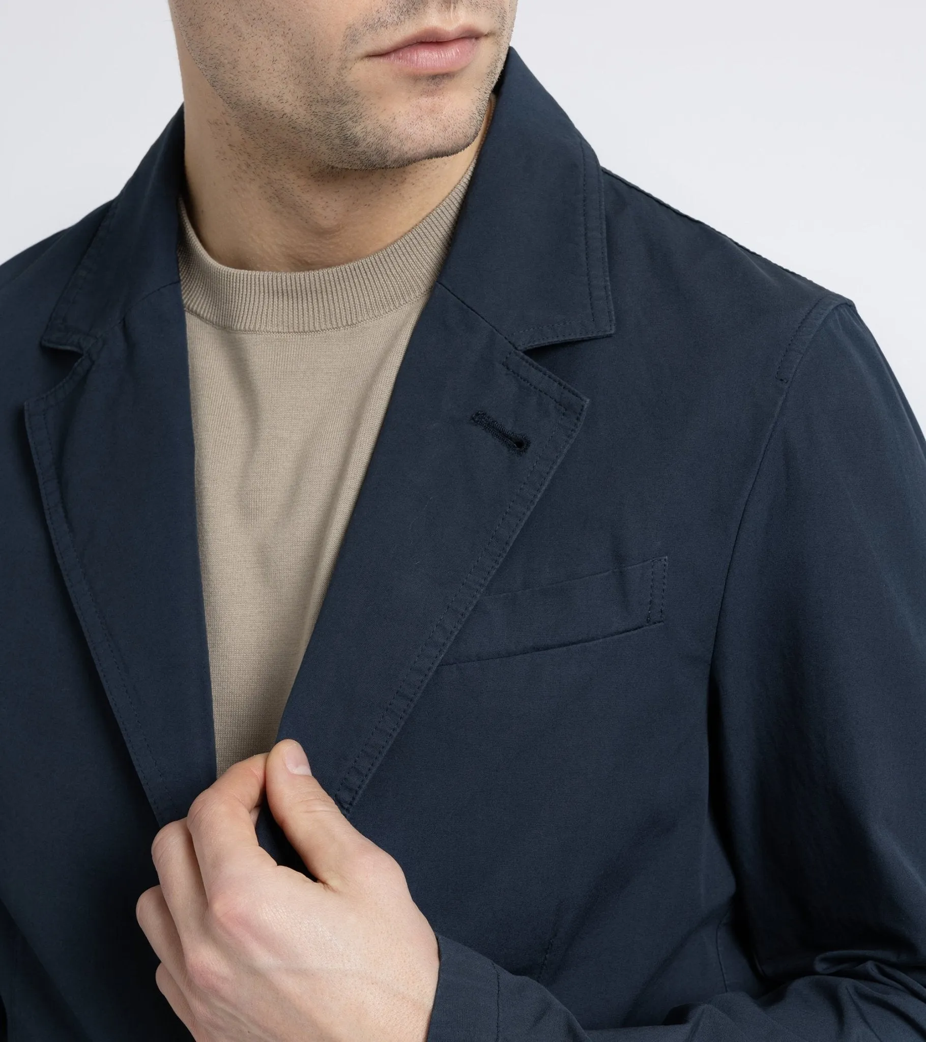 Trunk Culcross Cotton Poplin Jacket: Navy