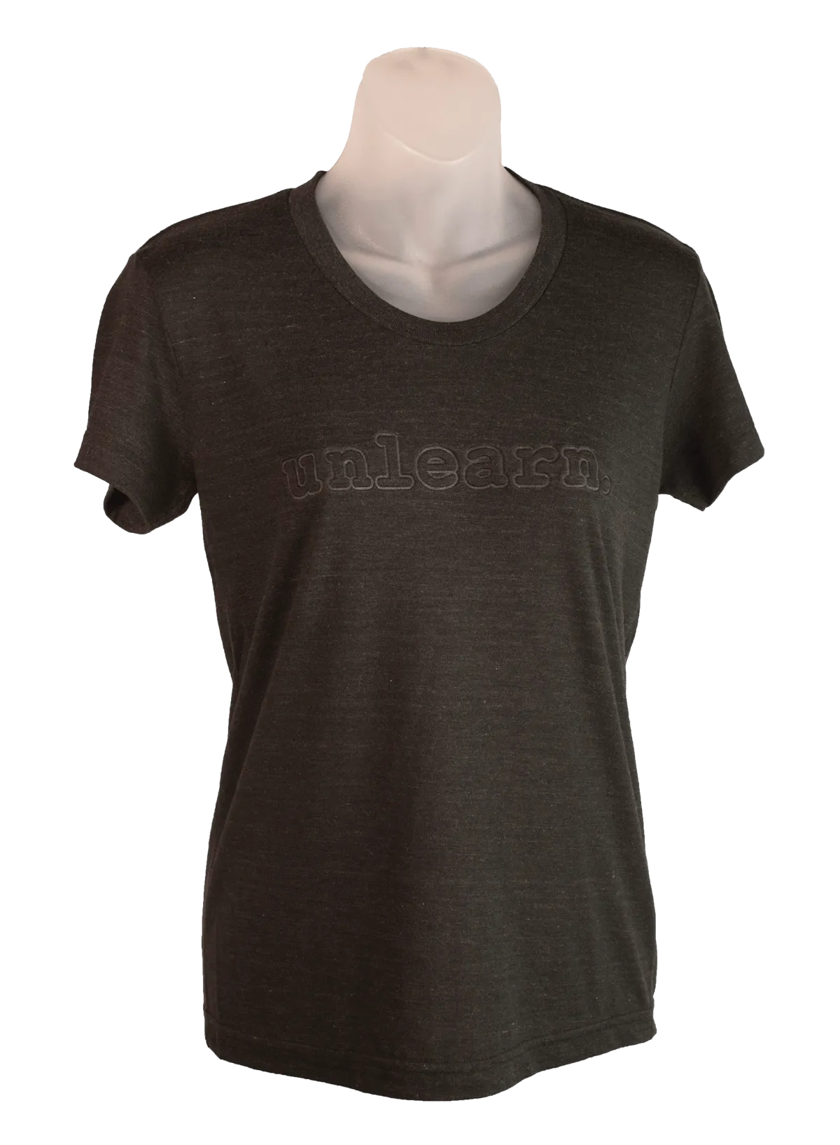 unlearn. Embossed Logo - Women's Fitted T-Shirt