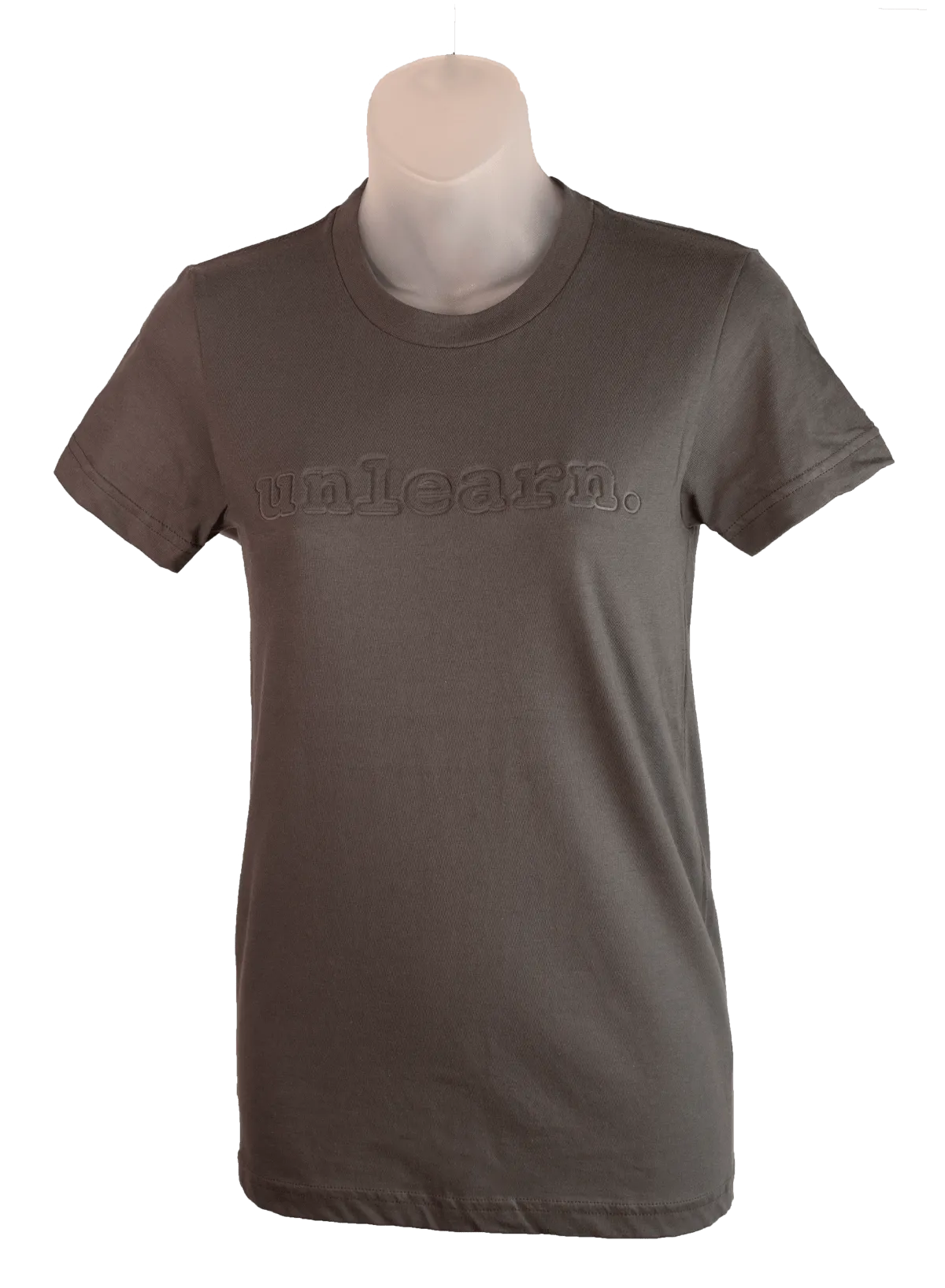 unlearn. Embossed Logo - Women's Fitted T-Shirt