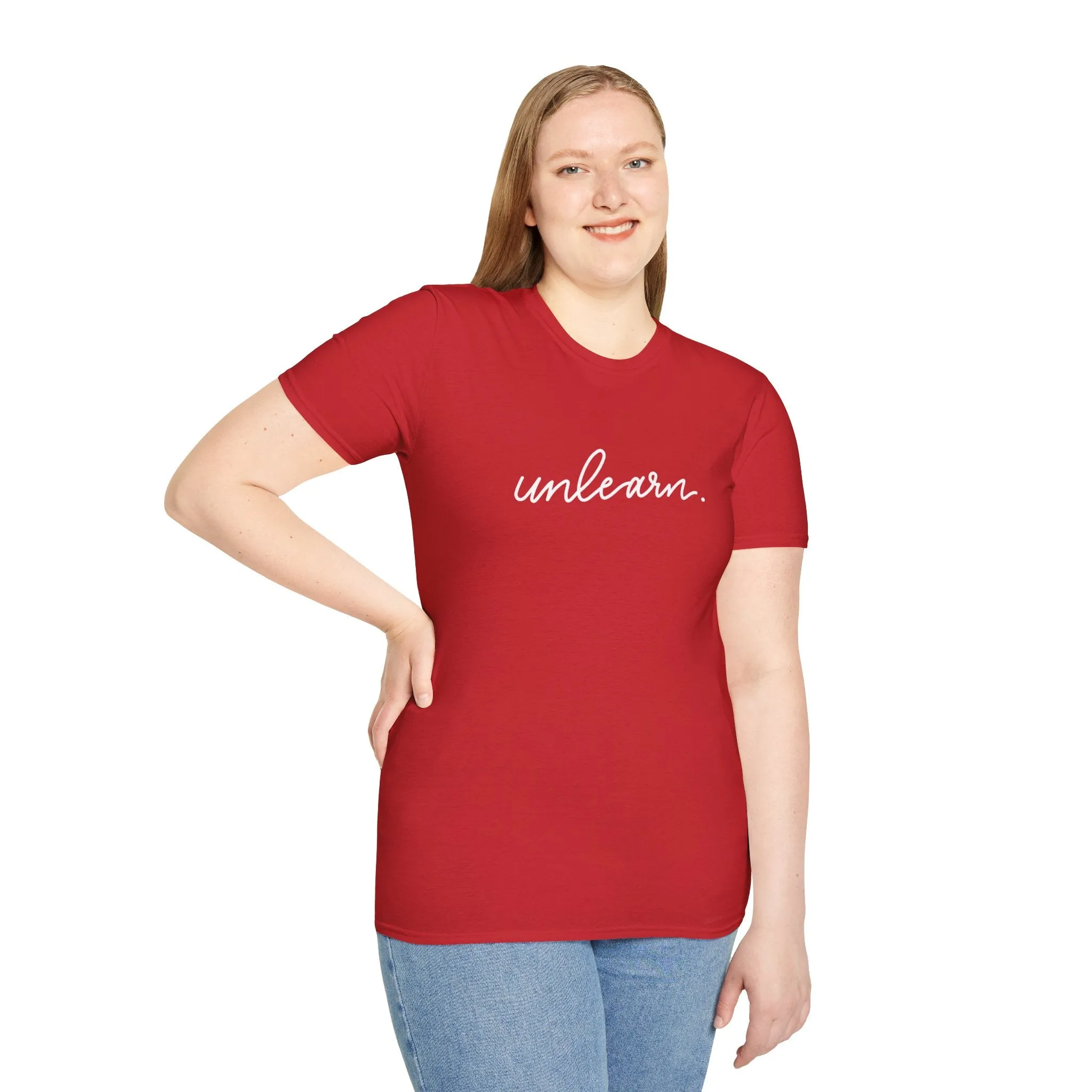 unlearn. logo script - Relaxed Fit T-shirt