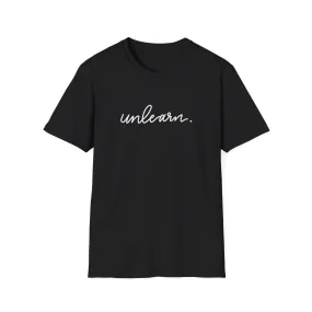 unlearn. logo script - Relaxed Fit T-shirt