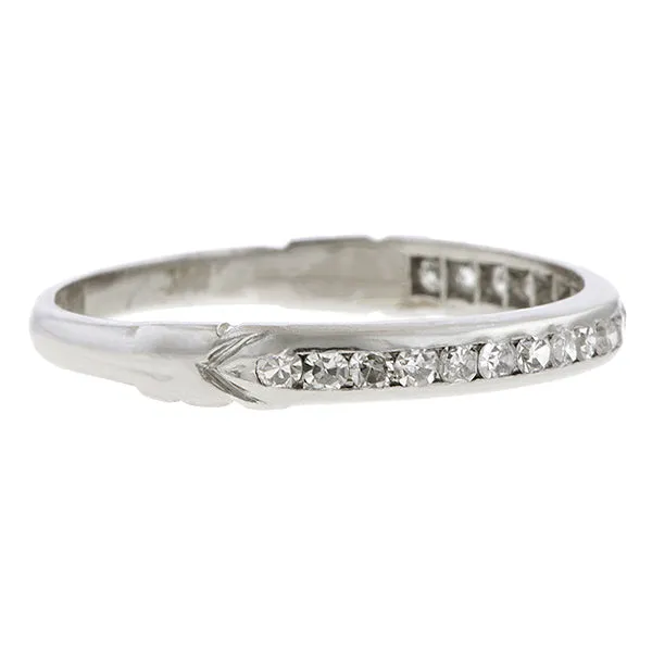 Vintage Diamond Wedding Band Ring