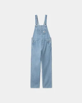 Women's Bib Overall Straight - Denim | Blue (stone bleached)